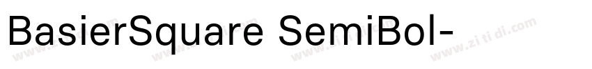 BasierSquare SemiBol字体转换